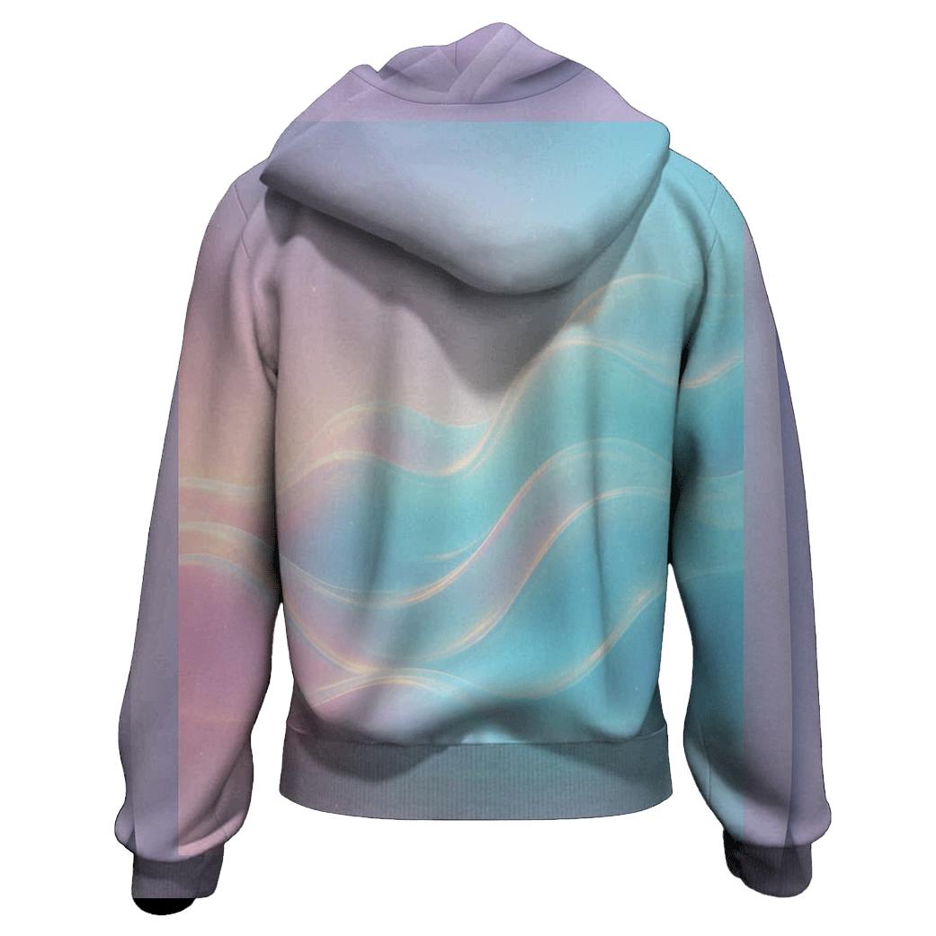 Aurora Wave Gradient custom hoodies