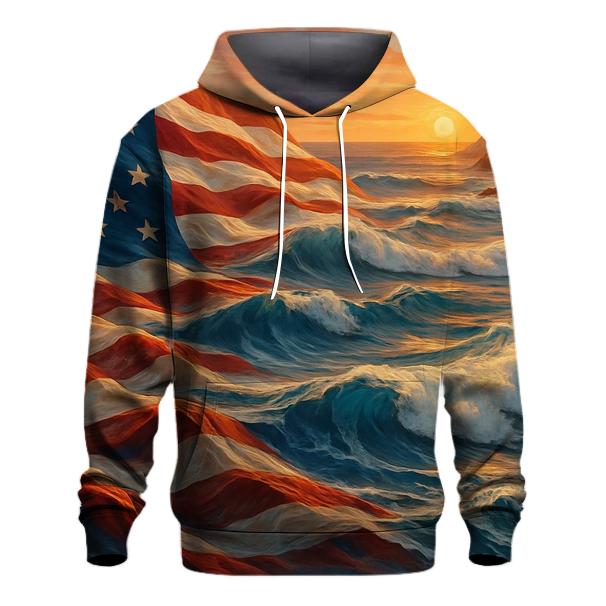 Coastline Stripes Tide graphic hoodies