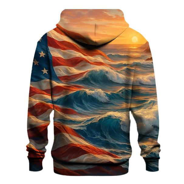 Coastline Stripes Tide graphic hoodies