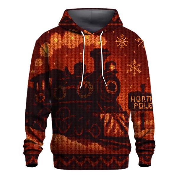 North Pole Express Poster printed hoodies
