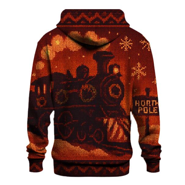 North Pole Express Poster printed hoodies