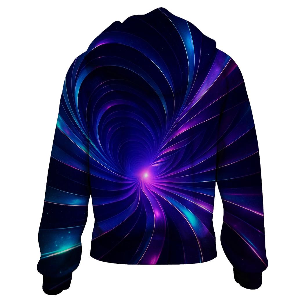 Cosmic Ribbon Tunnel embroidered hoodies