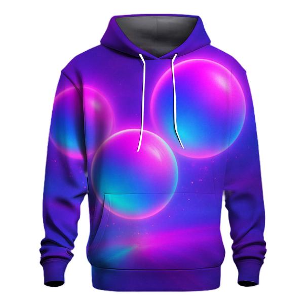 Neon Drift Orbs lightweight hoodies