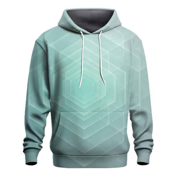 Mint Mirage Geometry pullover hoodies