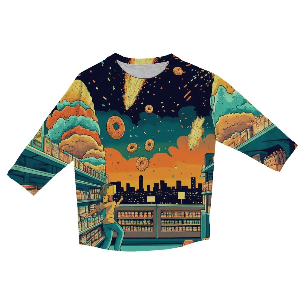 Kwik E Cosmic Run designer 3/4 sleeve blouses