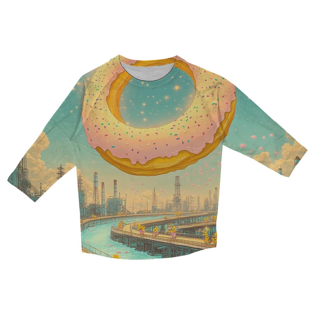 Donut Factory Dreamscape stylish quarter sleeve tops