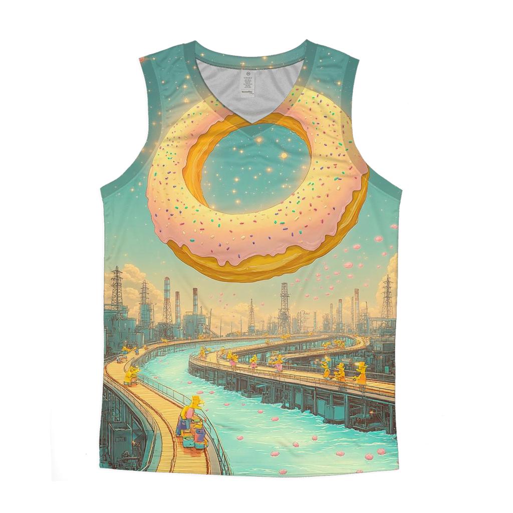 Donut Factory Dreamscape cotton sleeveless tops
