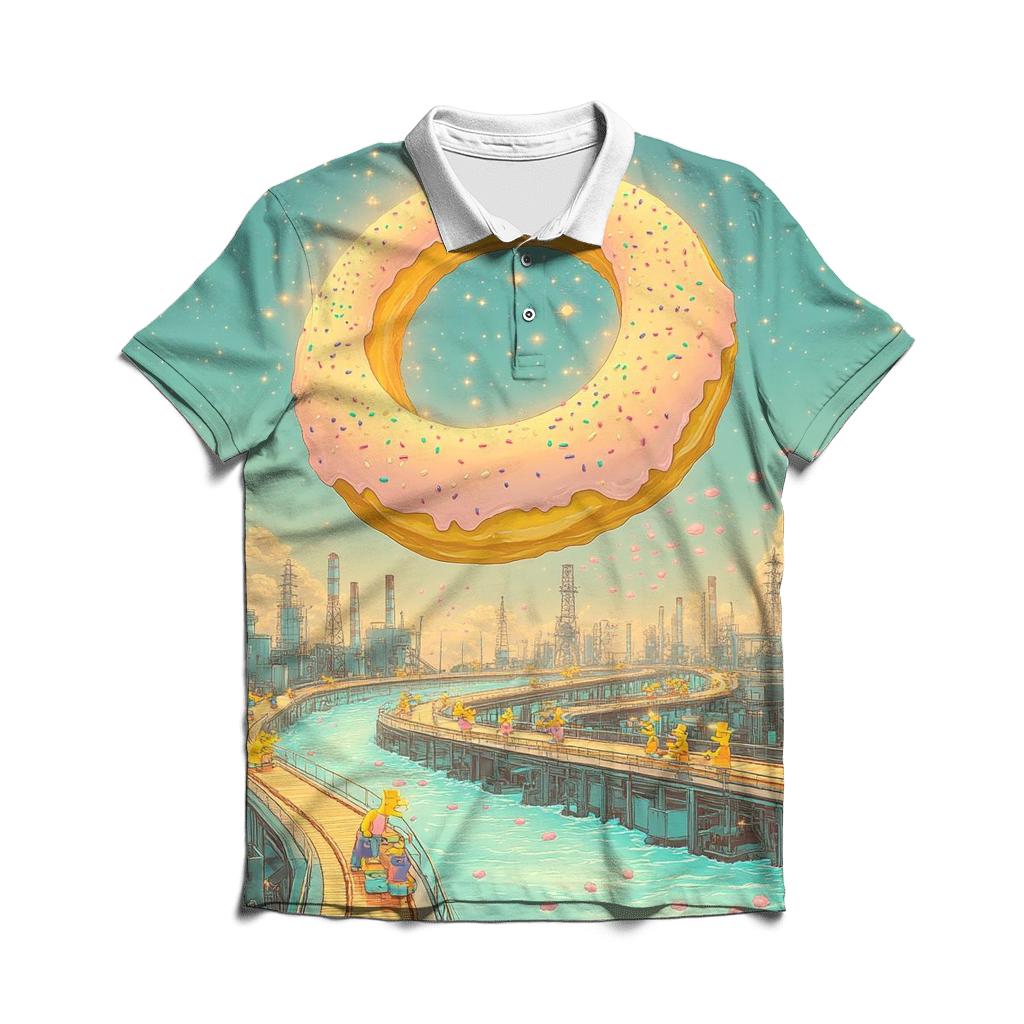 Donut Factory Dreamscape premium cotton polo shirts