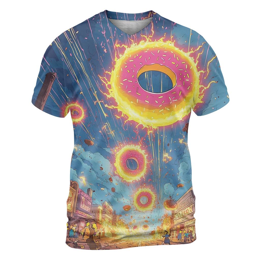 Donut Meteor Shower statement graphic shirts