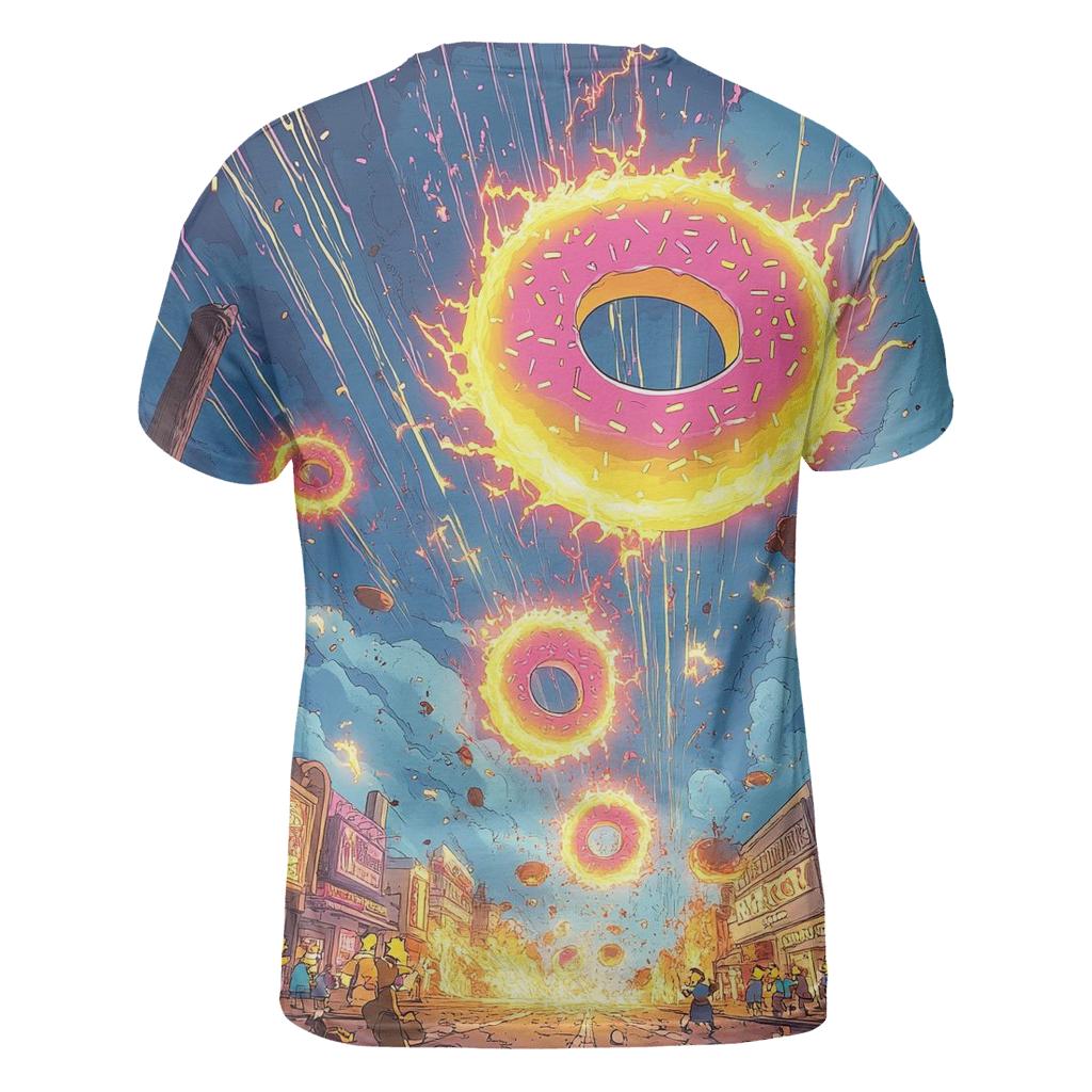 Donut Meteor Shower statement graphic shirts