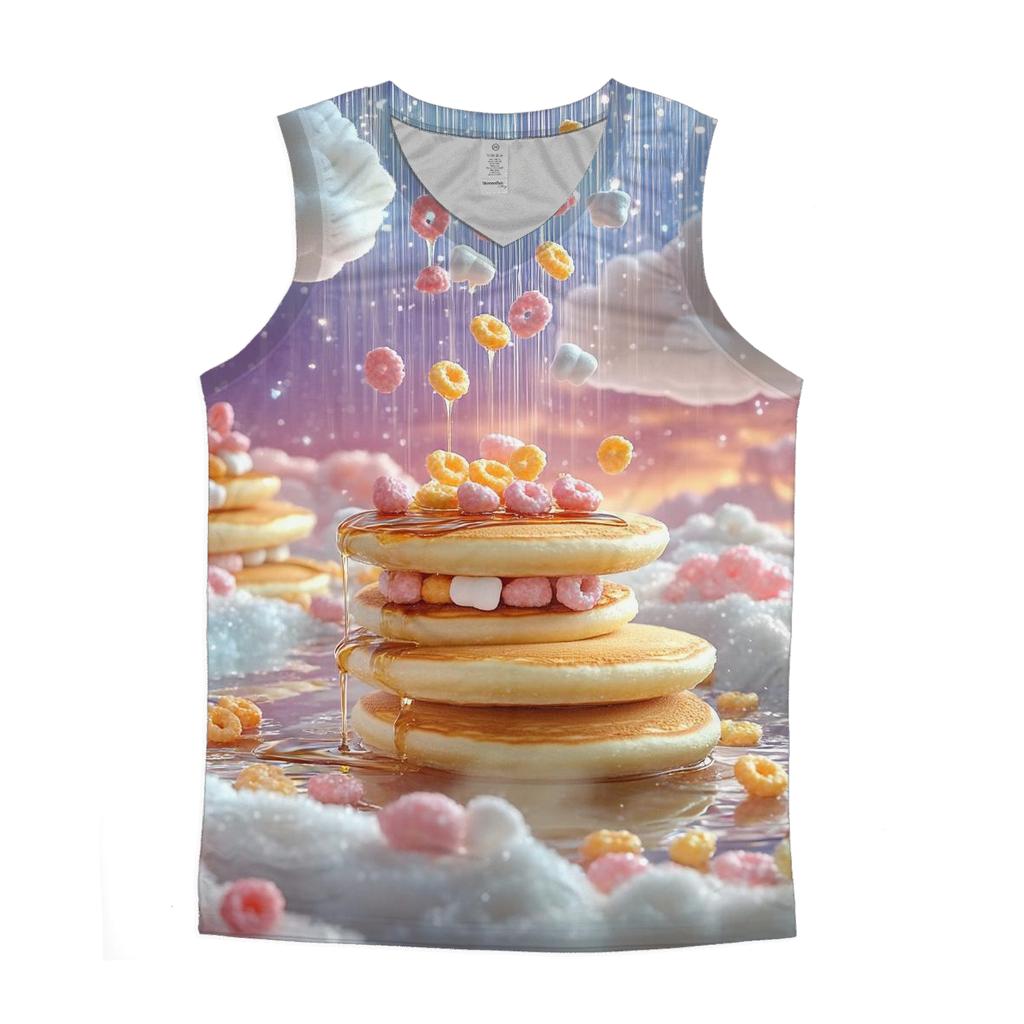 Marshmallow Cloud Breakfast trendy fitted tank tops