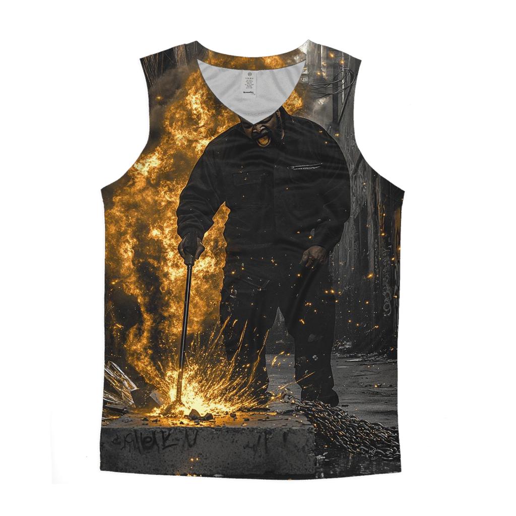 Ice Cube Concrete Thunder designer workout tanks