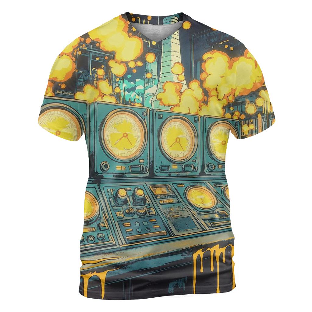 Nuclear Night Shift statement graphic shirts
