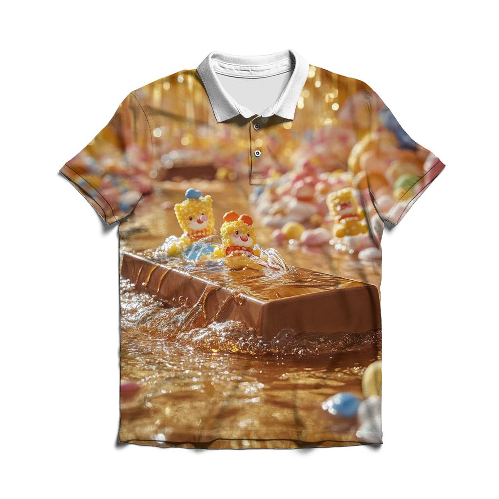 Molten Chocolate Arcade personalized polo shirts