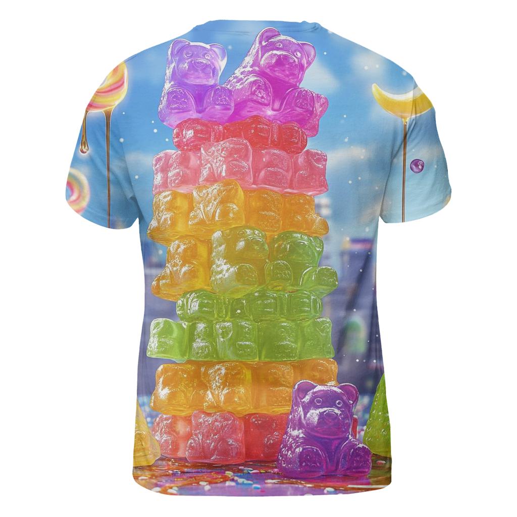Neon Gummy Skyline trendy printed shirt styles