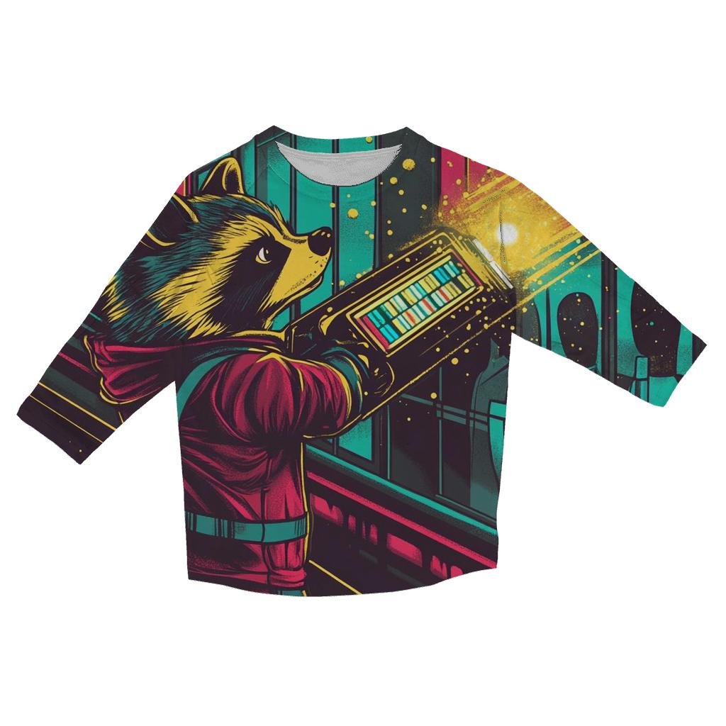 Mall Cop Meteor Mischief custom 3/4 sleeve shirts