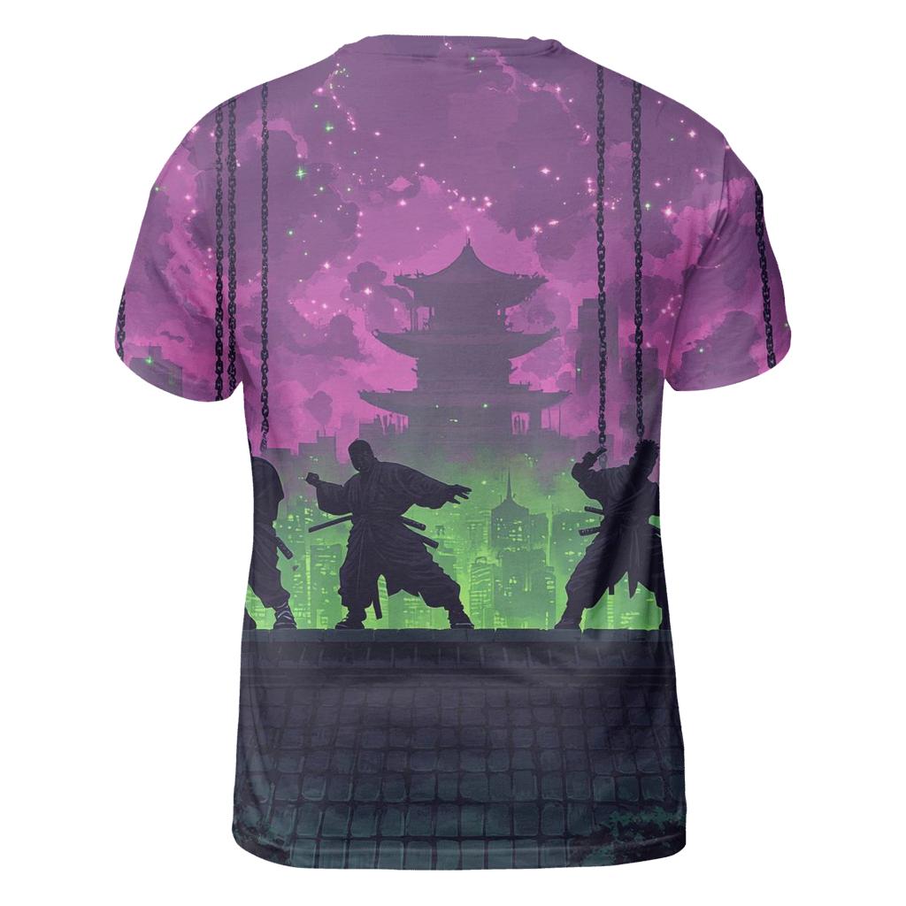 Wu-Tang Shaolin Skyline creative print fashion shirts