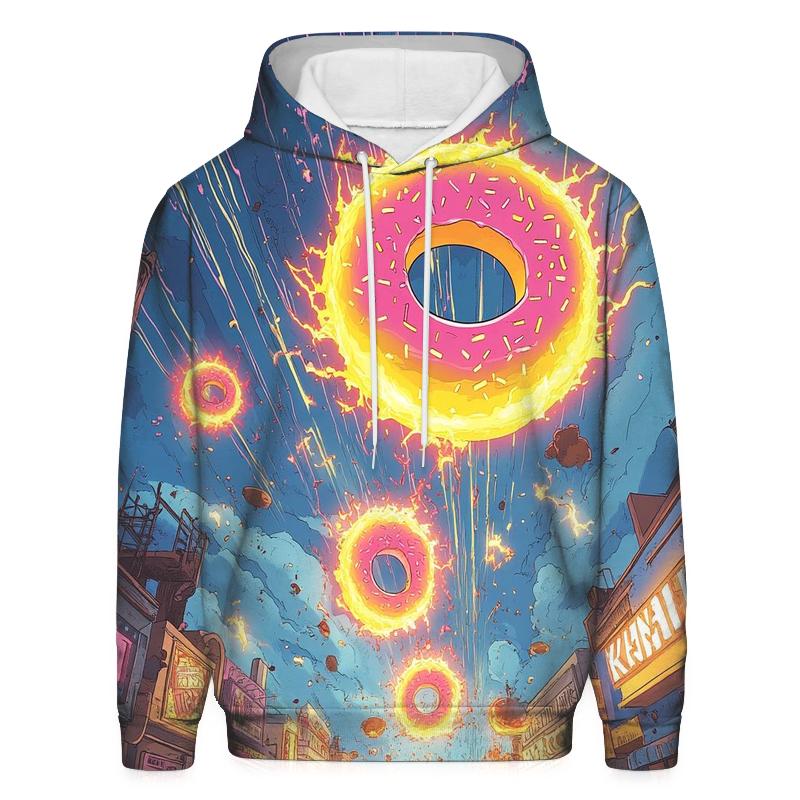 Donut Meteor Shower premium hoodies