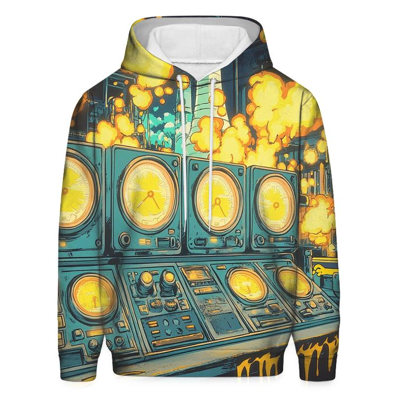 Nuclear Night Shift embroidered hoodies
