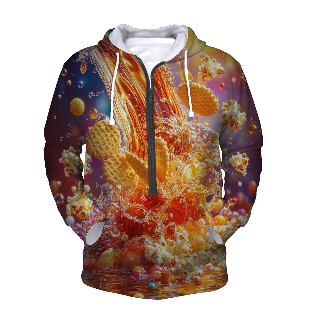 Soda Fountain Cascade embroidered hoodies