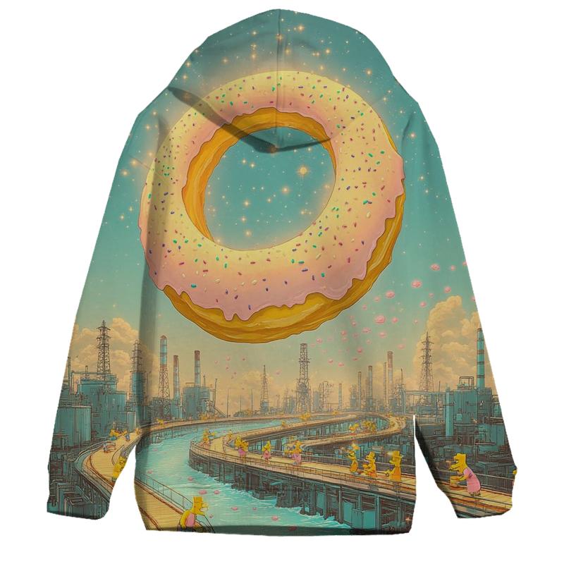 Donut Factory Dreamscape embroidered hoodies