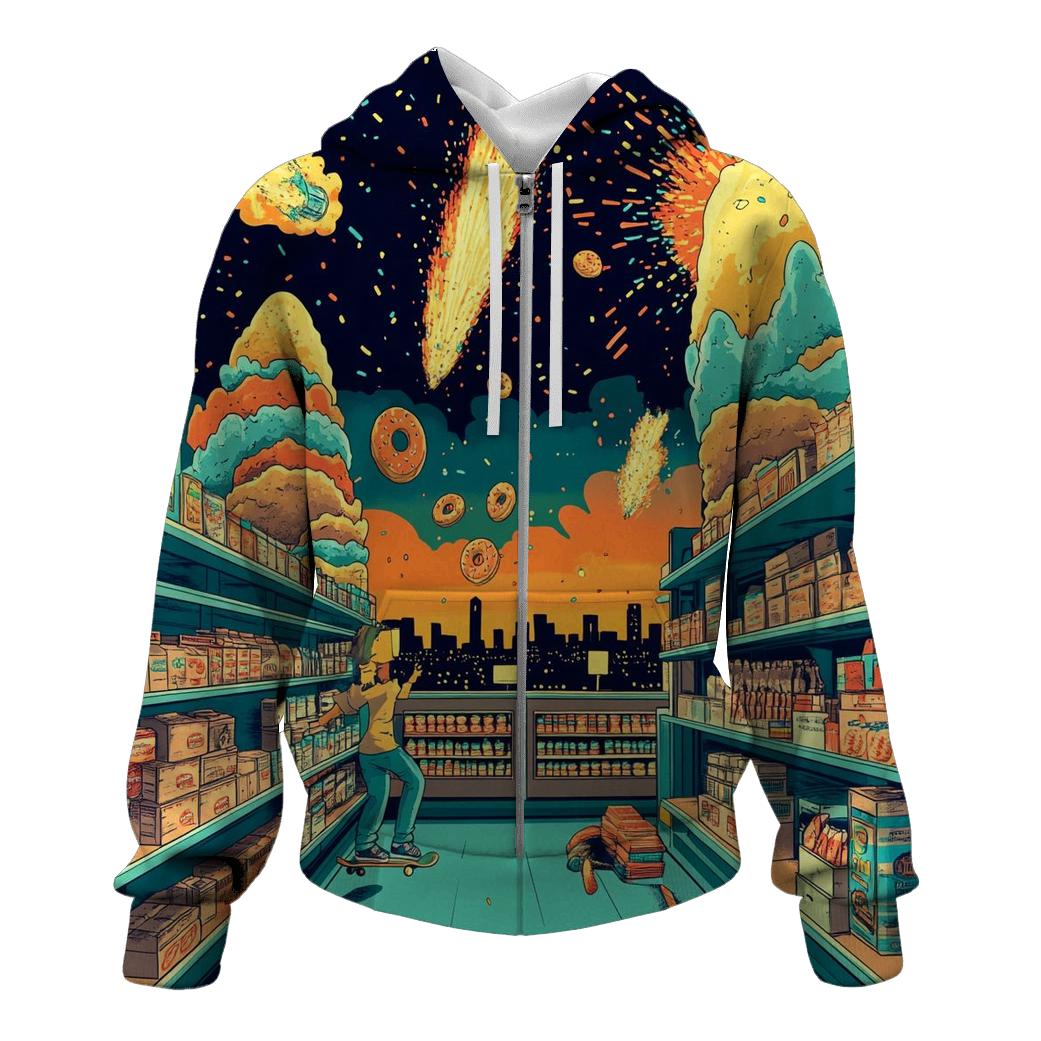 Kwik E Cosmic Run printed hoodies