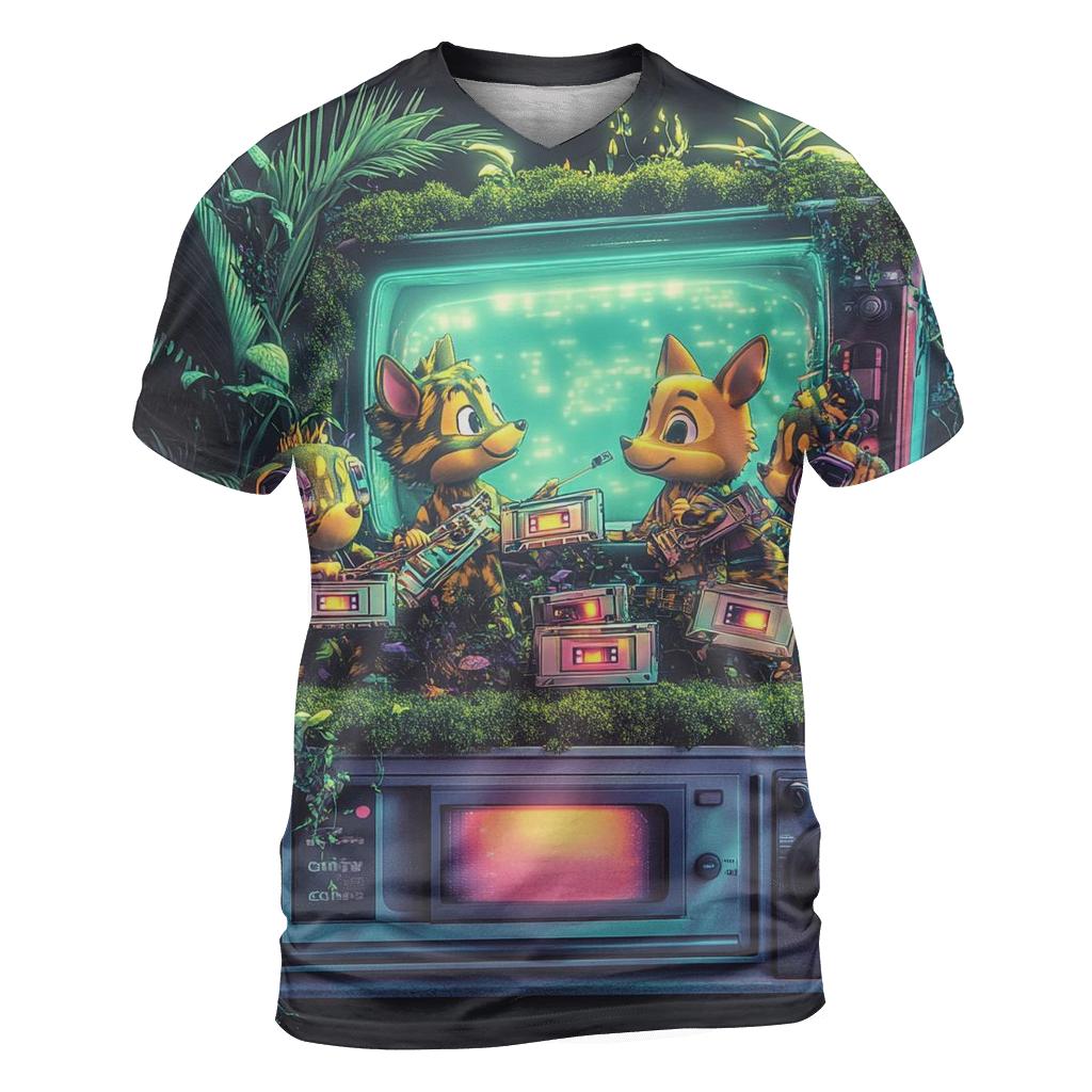 VHS Jungle Jam custom all-over print shirts