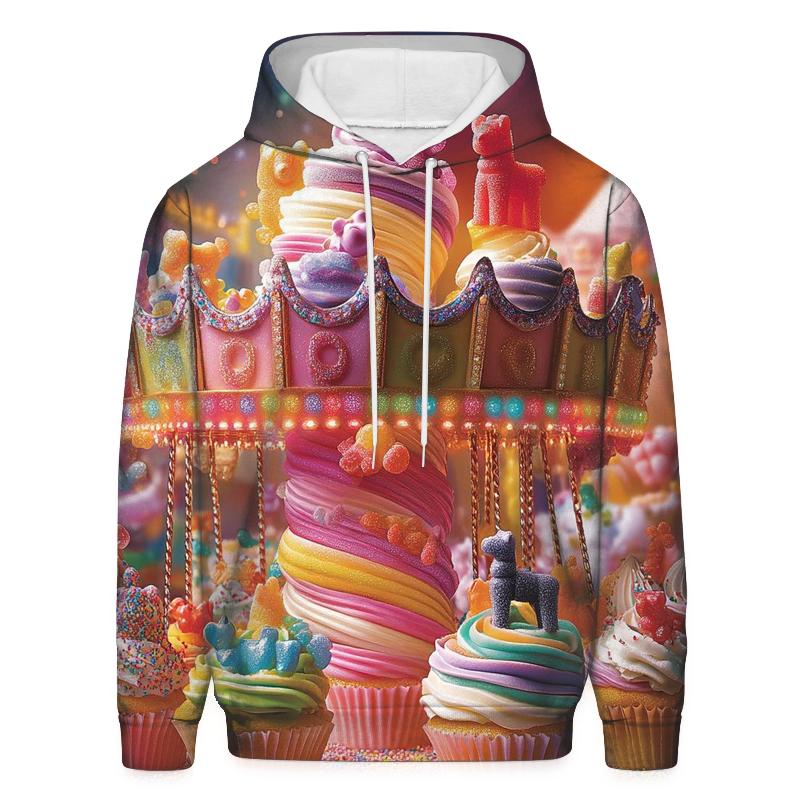 Cupcake Carousel Riot embroidered hoodies