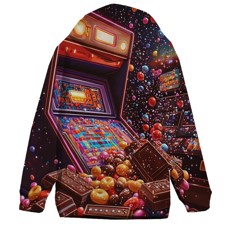 Pixelated Candy Arcade hoodie styles