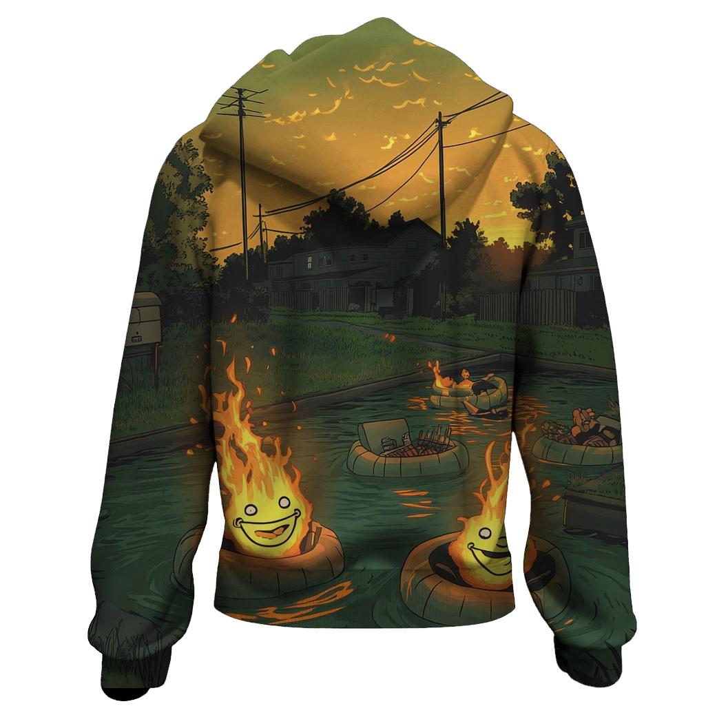 Barbecue On Evergreen Terrace embroidered hoodies