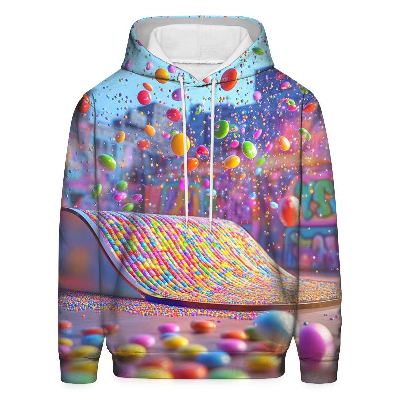 Skittle Rain Parade embroidered hoodies