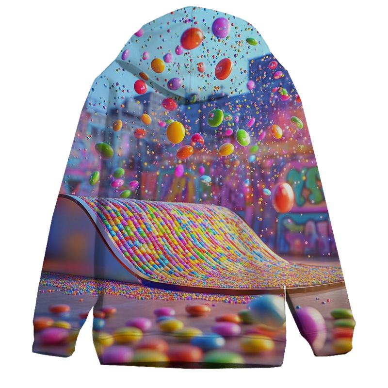 Skittle Rain Parade embroidered hoodies