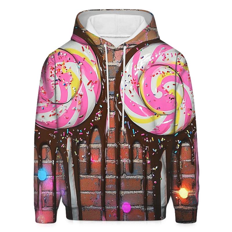 Sprinkle Graffiti Riot printed hoodies