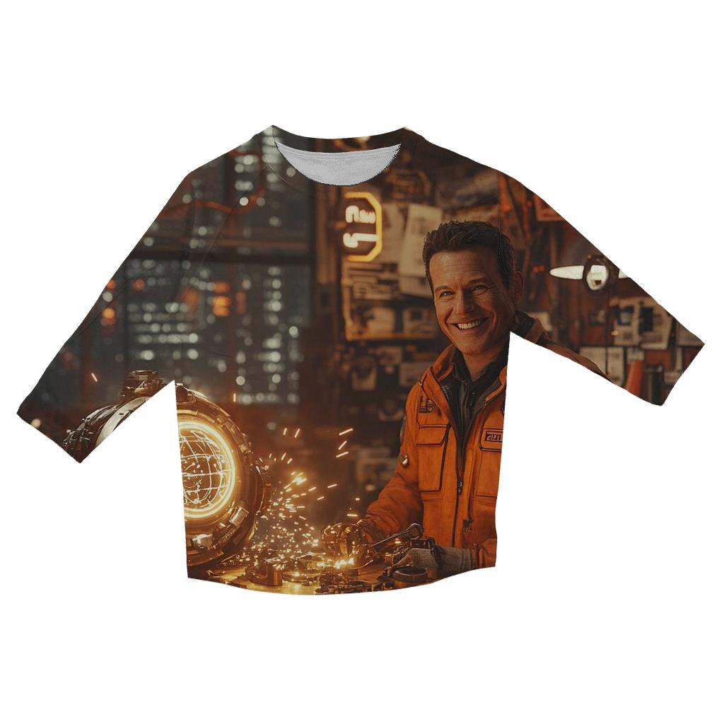 Sam Rockwell: Greasy Charm Of The Industrial Inventor fashion 3/4 sleeve shirts