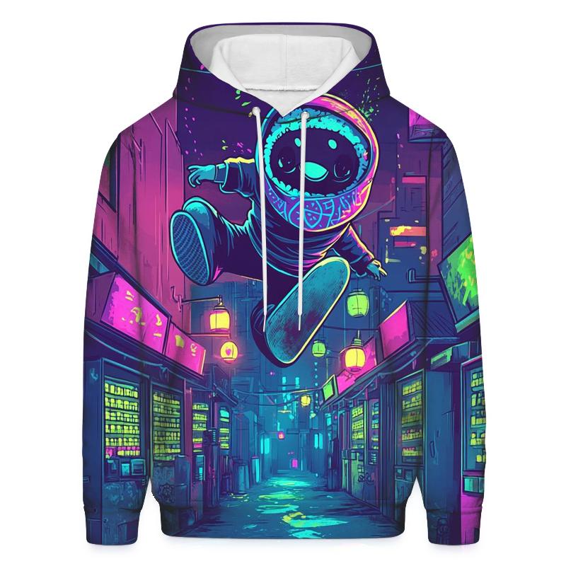 Skateboard Sushi Samurai graphic hoodies