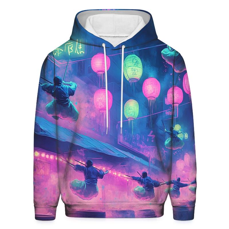 Night Market Neon Ninjas designer hoodies