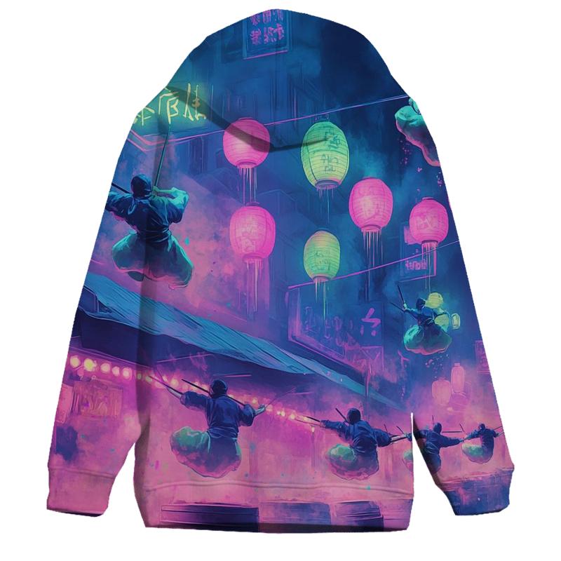 Night Market Neon Ninjas designer hoodies