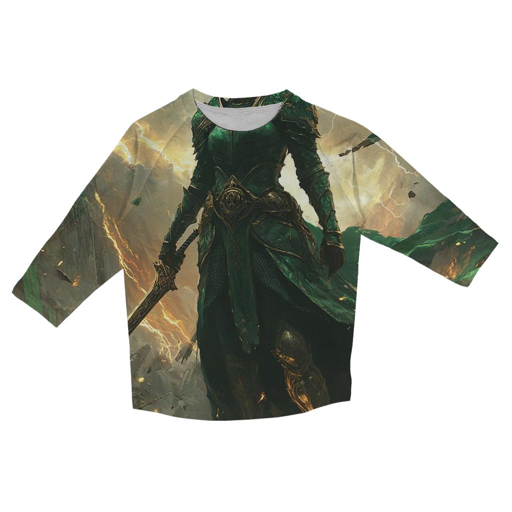 Cate Blanchett: Thorned Majesty Of The Fallen Dawn casual three quarter sleeve shirts