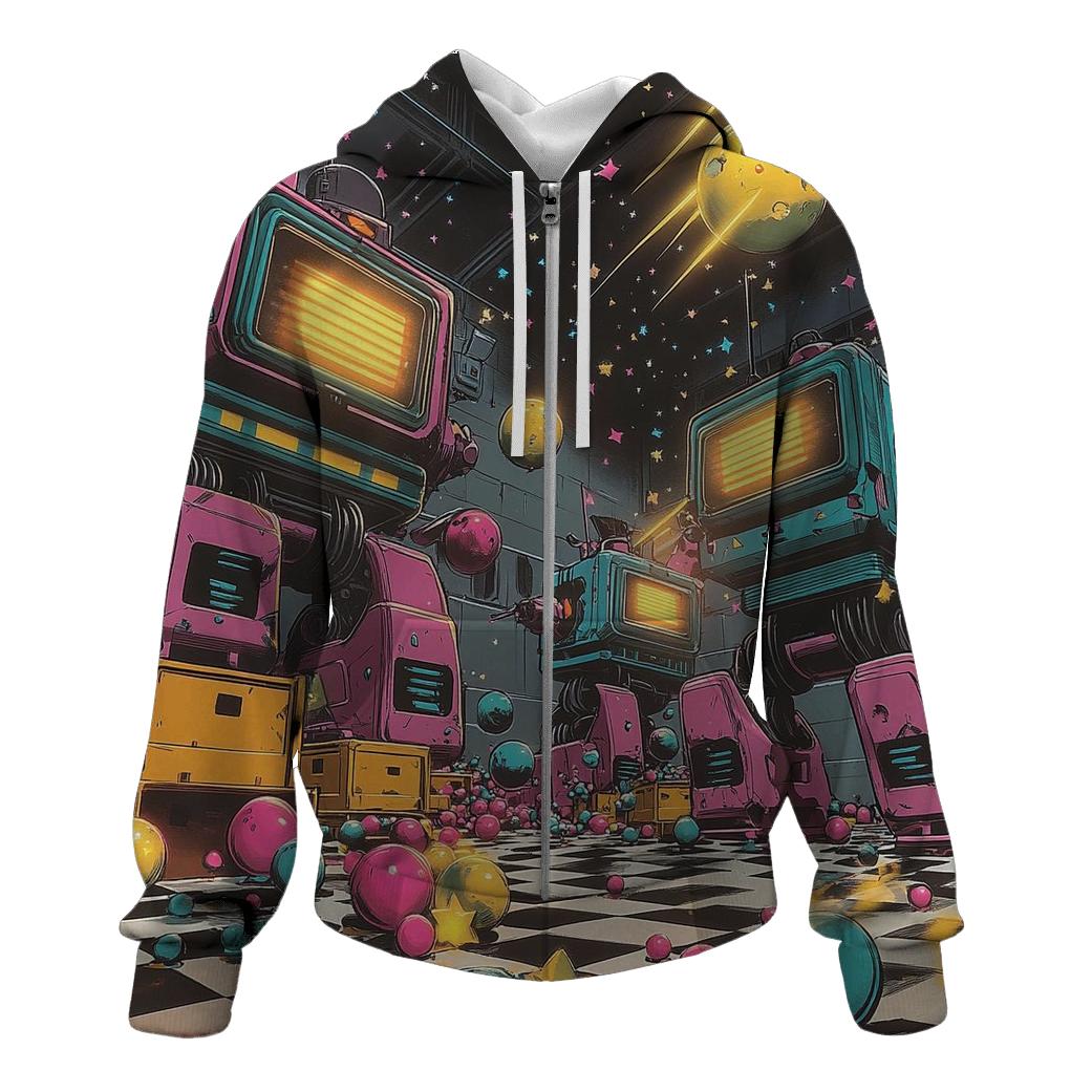 Cosmic Toybox Rumble embroidered hoodies