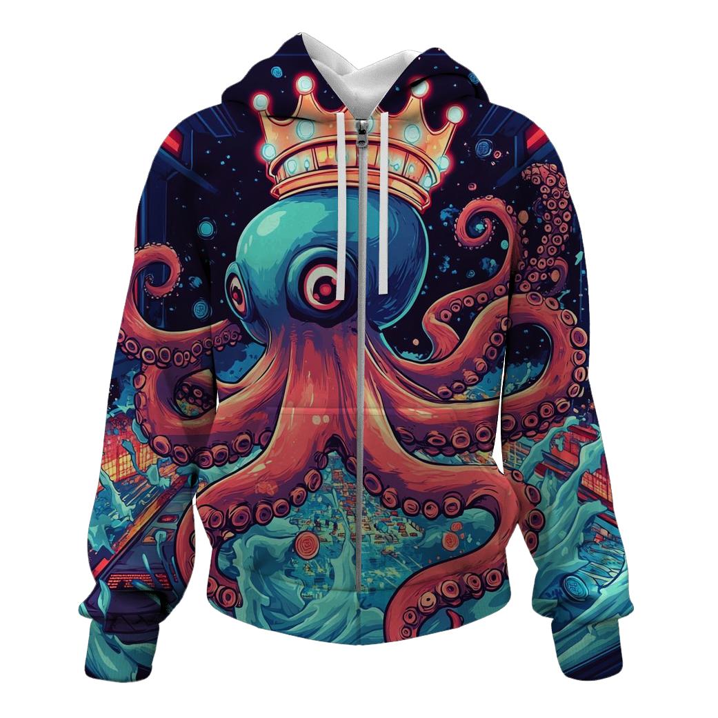 Arcade Kraken Clash pullover hoodies