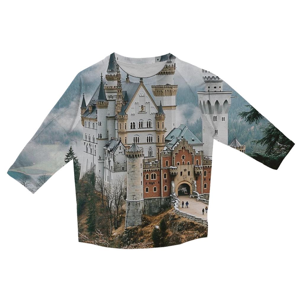 Neuschwanstein Castle - Hohenschwangau fashion 3/4 sleeve shirts