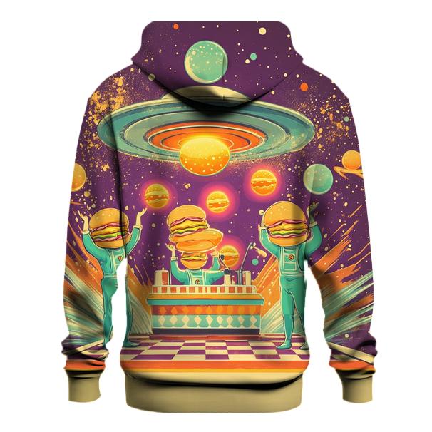 Alien Diner Delivery embroidered hoodies