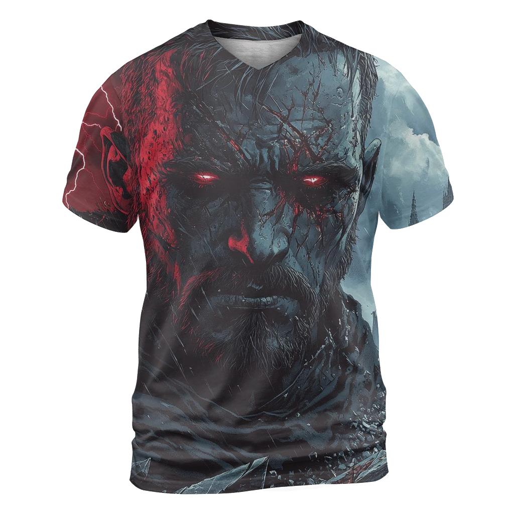 Christian Bale: Twilight Hammer Of The God Butcher vibrant all-over design tees
