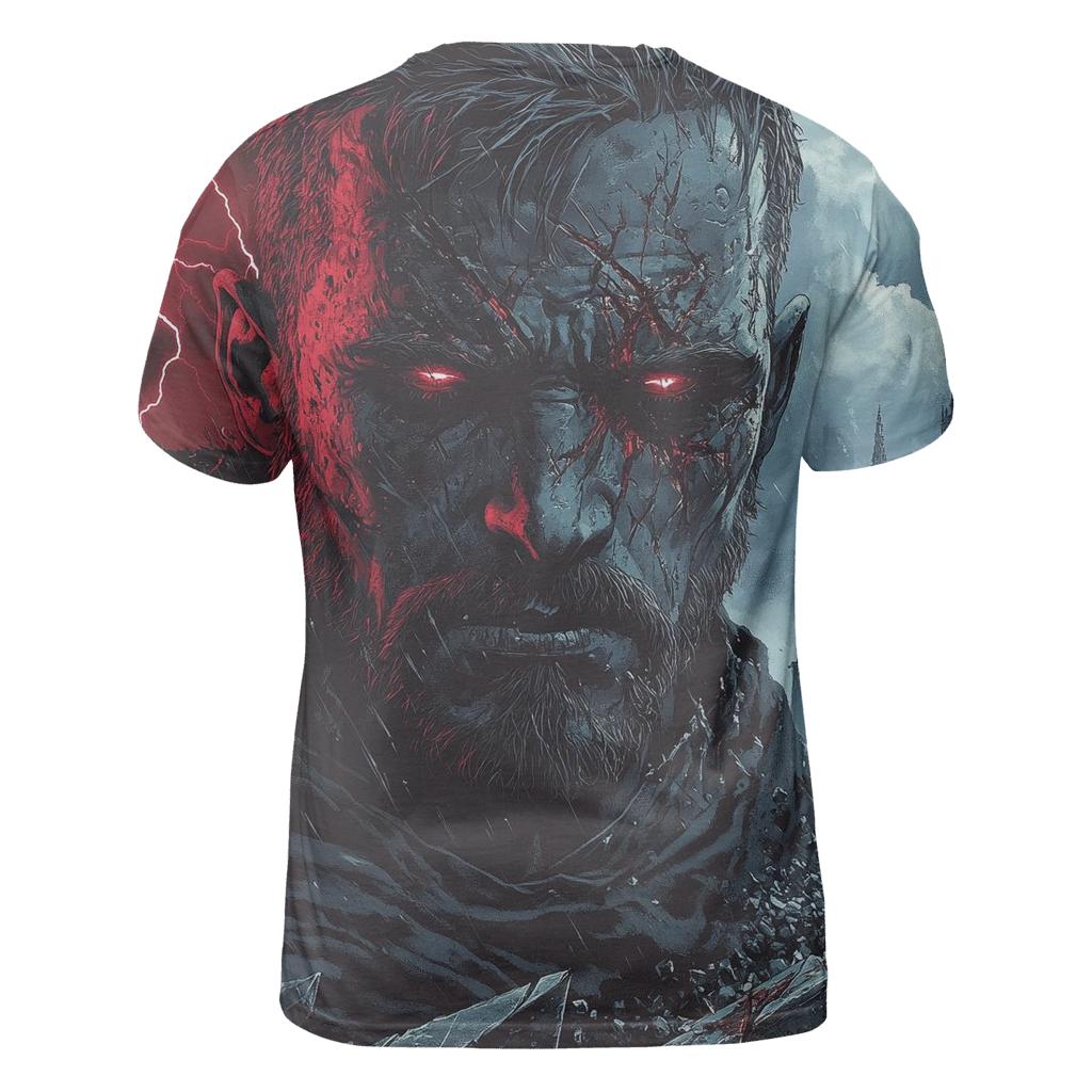 Christian Bale: Twilight Hammer Of The God Butcher vibrant all-over design tees