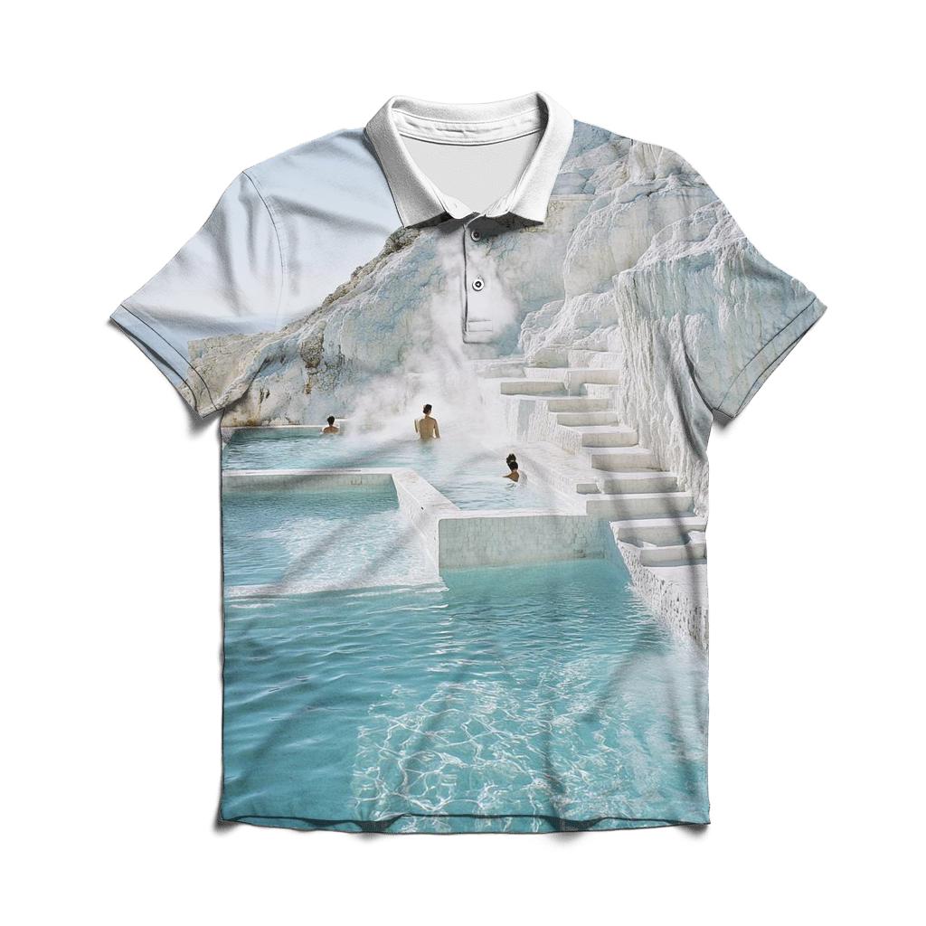 Pamukkale Terraces - Denizli classic pique polos