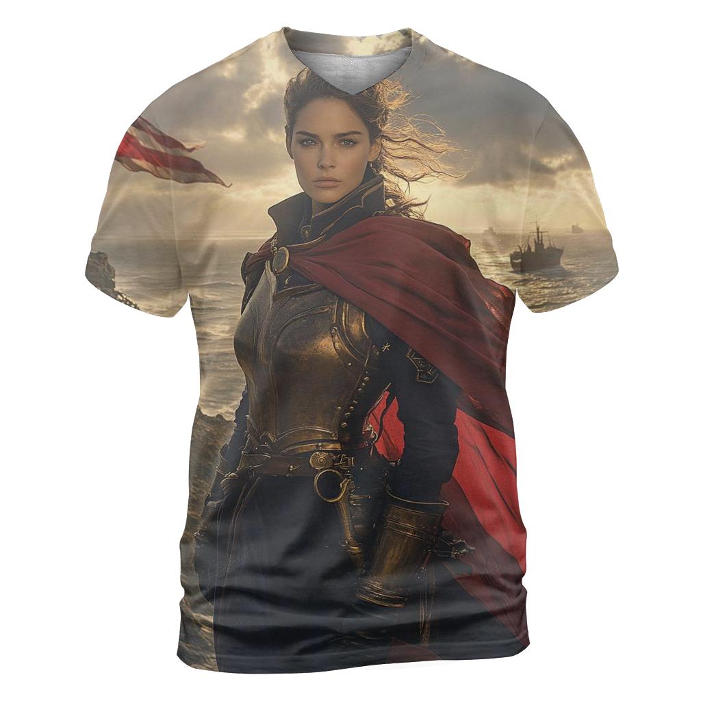 Hayley Atwell: Resolute Beacon Of Wartime Honor trendy printed shirt styles