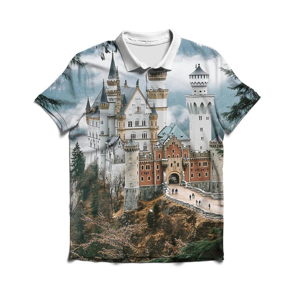 Neuschwanstein Castle - Hohenschwangau branded logo polo shirts