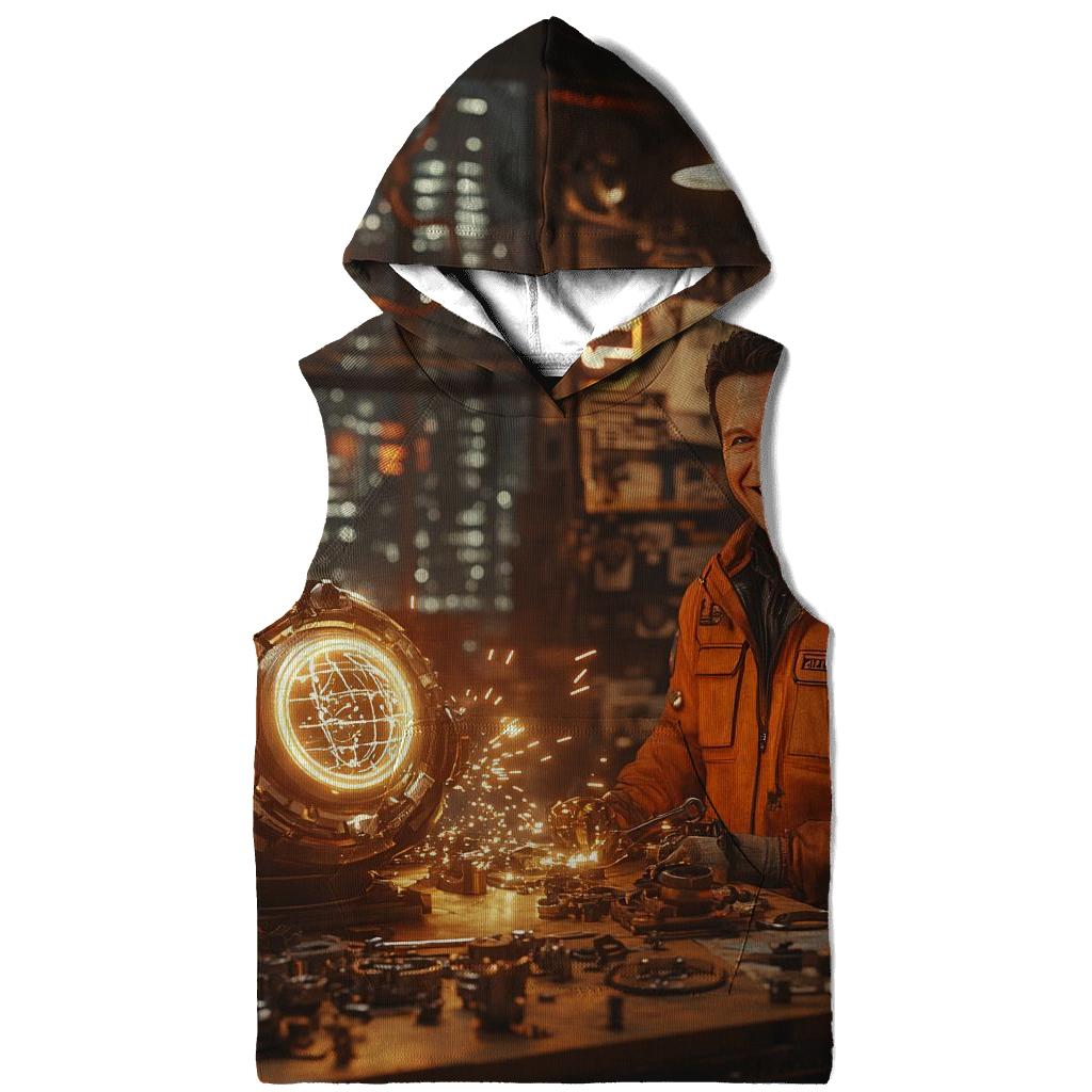 Sam Rockwell: Greasy Charm Of The Industrial Inventor premium hoodies