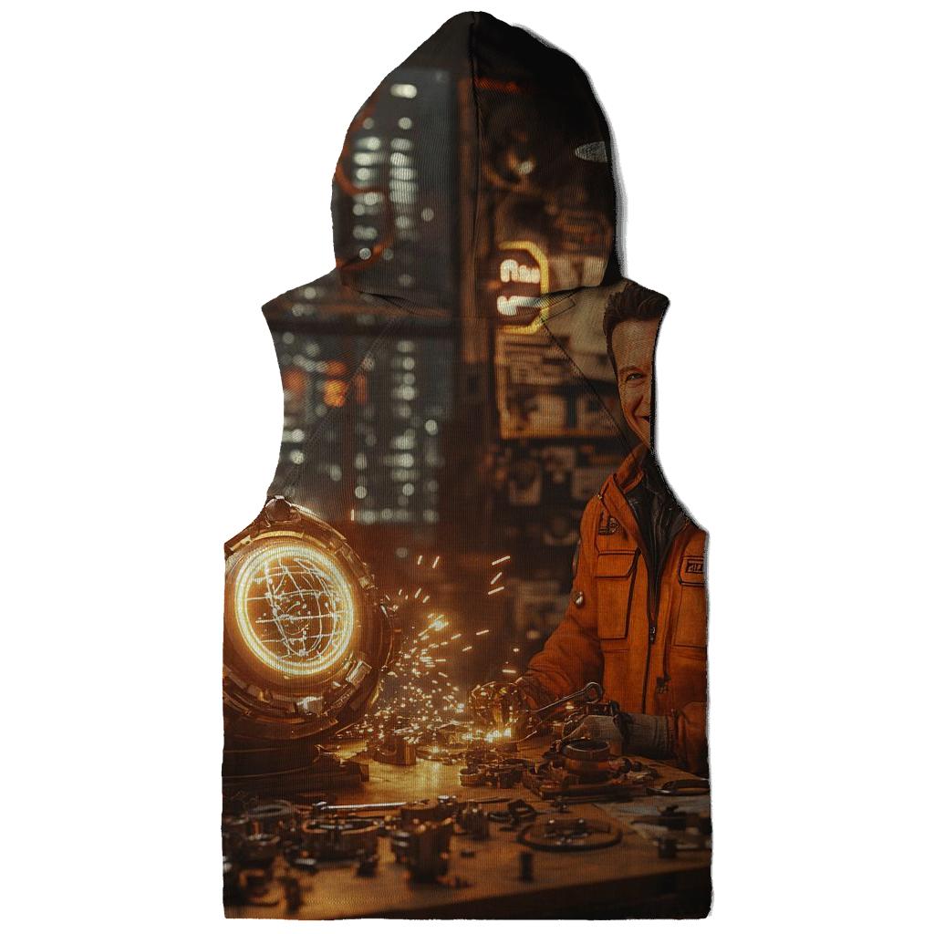 Sam Rockwell: Greasy Charm Of The Industrial Inventor premium hoodies