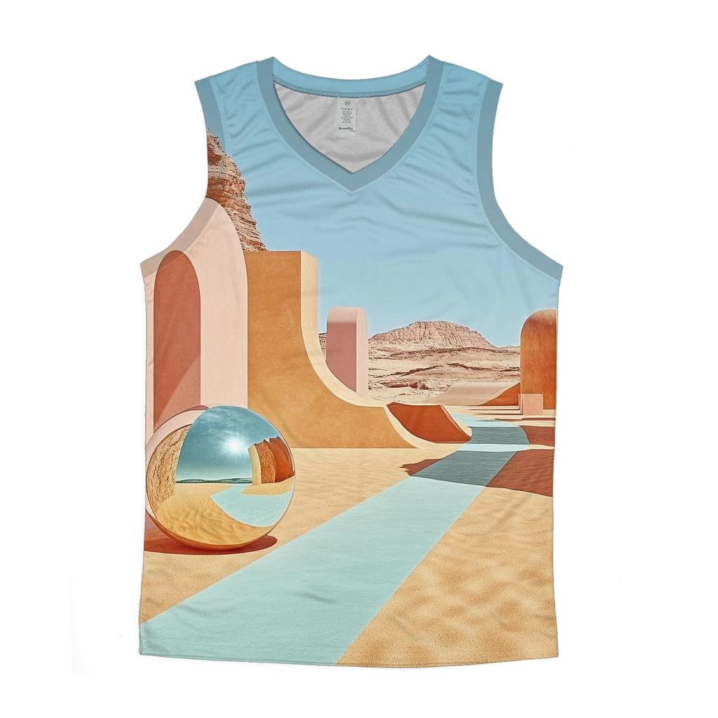 Dali Inspired Desert Dreams stylish racerback tanks